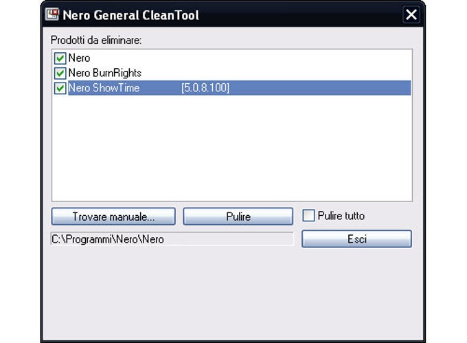 Nero General CleanTool Nero General CleanTool