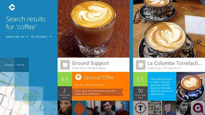 Foursquare per Windows 10 Foursquare per Windows 10