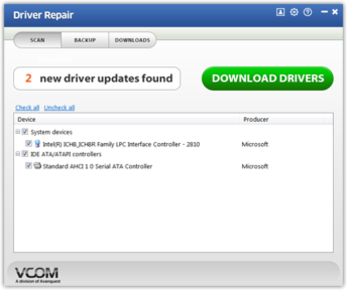 Auto download drivers windows 7