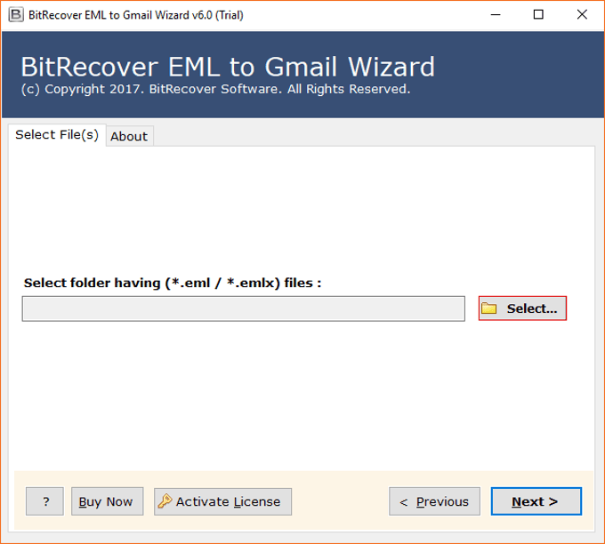 EML to Gmail Wizard EML to Gmail Wizard