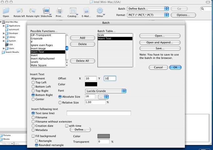 GraphicConverter X GraphicConverter X
