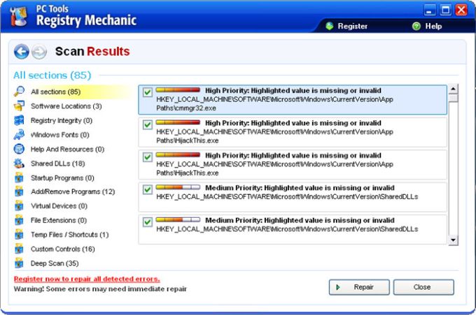 pc tools registry mechanic serial key 2013
