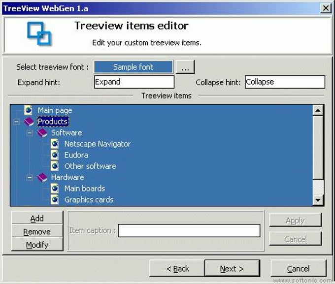 Treeview webgen descargar