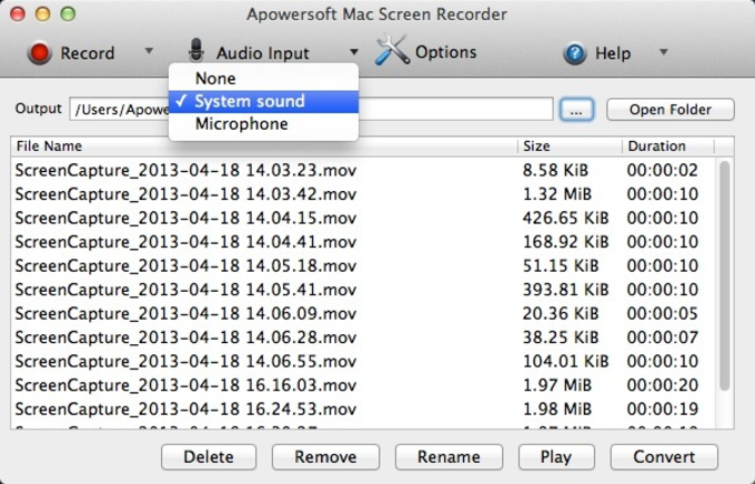 aiseesoft screen recorder mac