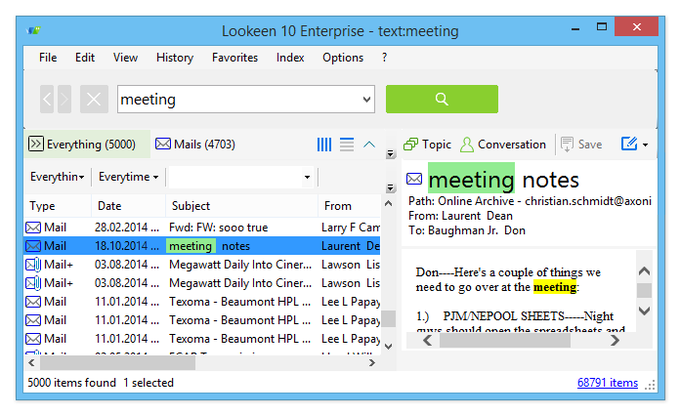 Lookeen Desktop Search Lookeen Desktop Search