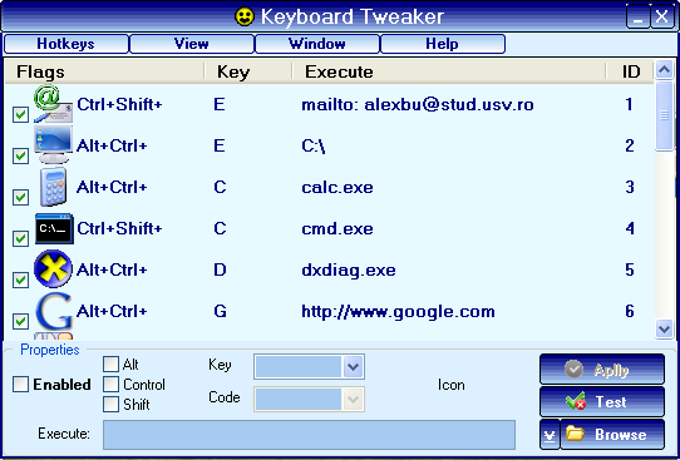Keyboard Tweaker Keyboard Tweaker