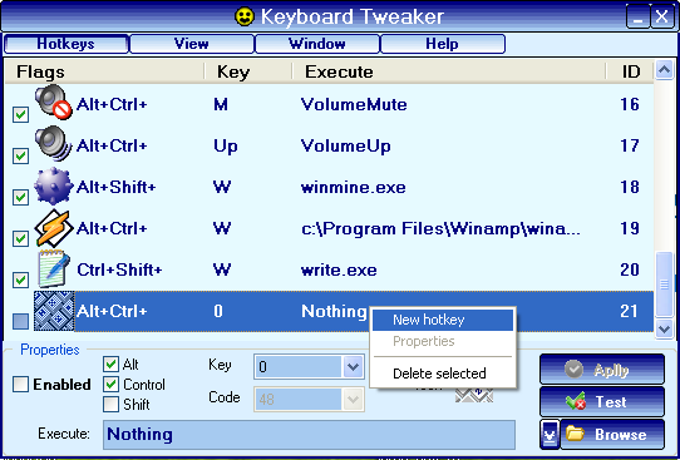 Keyboard Tweaker Keyboard Tweaker