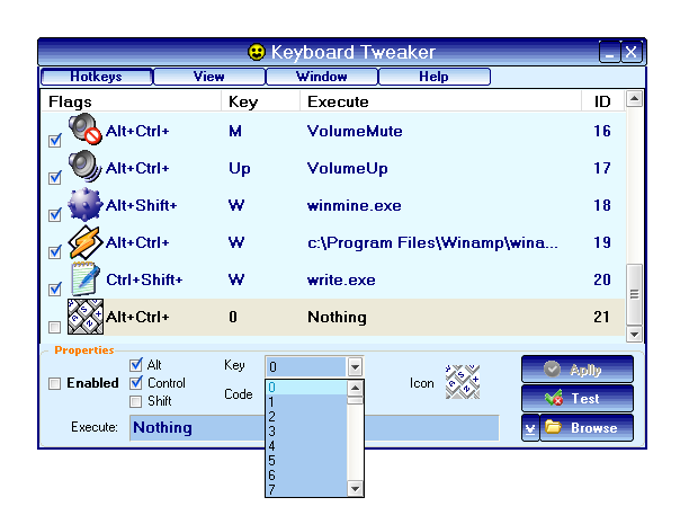 Keyboard Tweaker Keyboard Tweaker