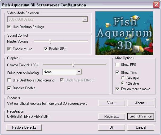 Fish Aquarium 3D Screensaver Fish Aquarium 3D Screensaver
