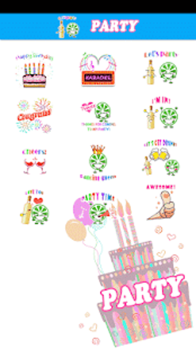 Party Sticker GIF Free