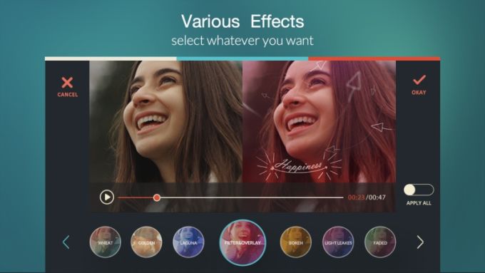 aplikasi editing video terbaik android - filmora go