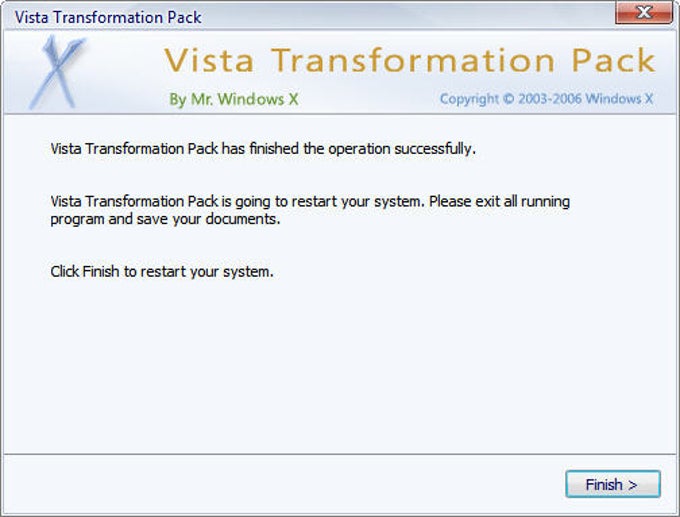 Vista Transformation Pack Vista Transformation Pack