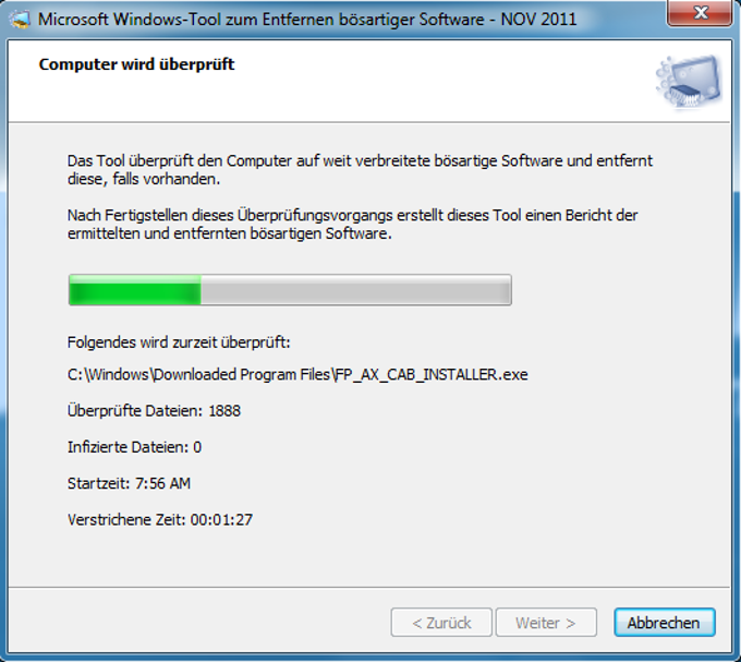 Microsoft Windows-Tool zum Entfernen bösartiger Software Microsoft Windows-Tool zum Entfernen bösartiger Software
