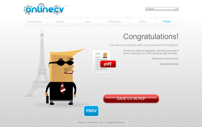 Online CV generator Online CV generator