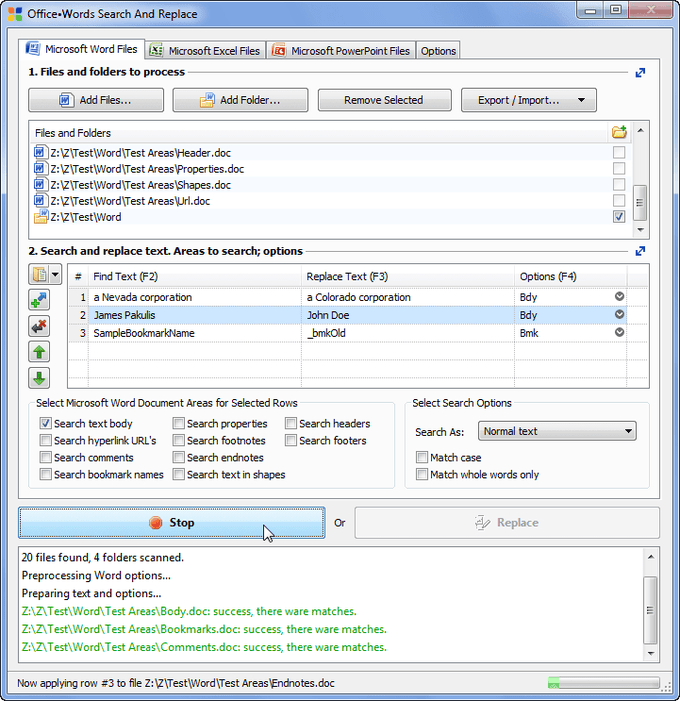 Office•Words Search and Replace Office•Words Search and Replace