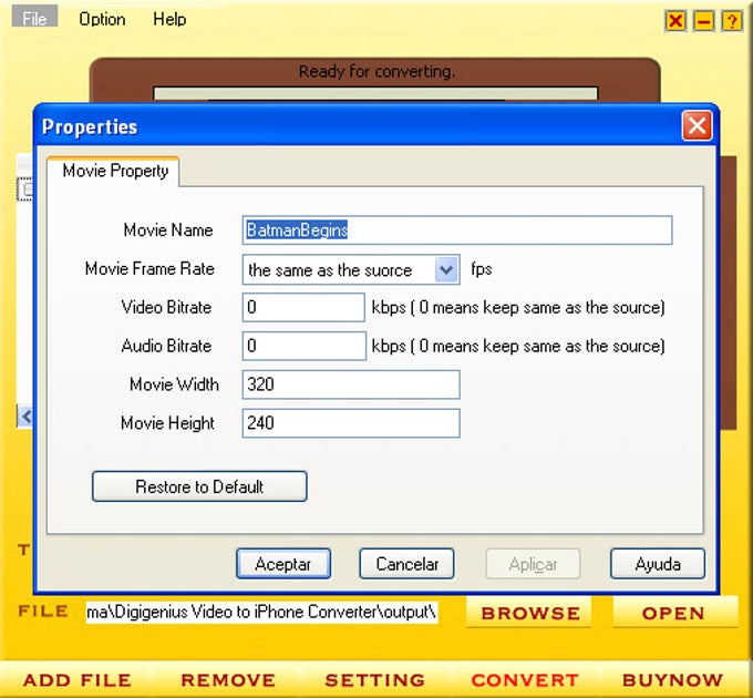 DigiGenius Video to iPhone Converter DigiGenius Video to iPhone Converter