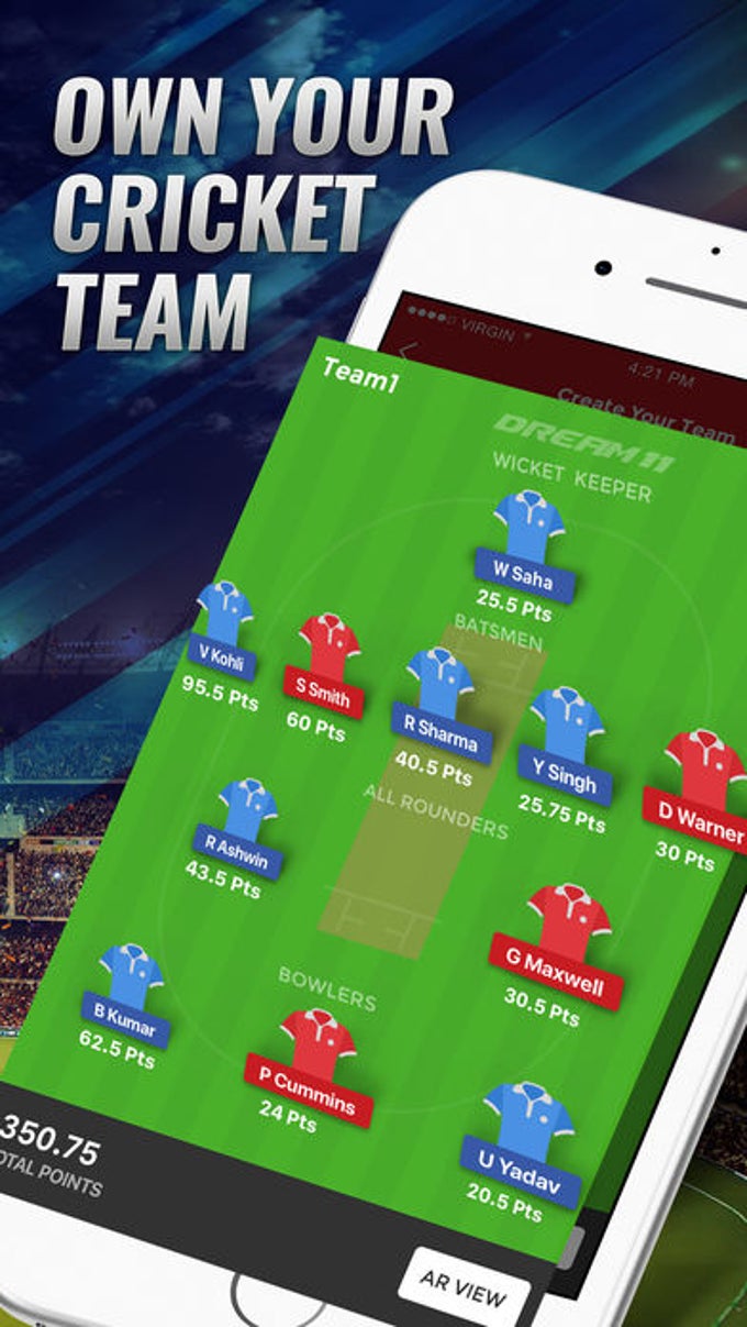 Dream11 Fantasy Sports для iPhone — Скачать