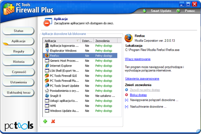 Pc tools firewall plus настройки