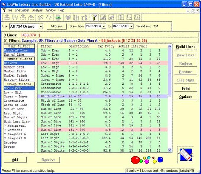 LotWin Lite Lottery Line Builder LotWin Lite Lottery Line Builder