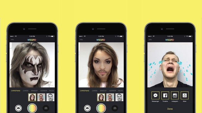MSQRD — Live Filters for Video and Photo Selfies MSQRD — Live Filters for Video and Photo Selfies