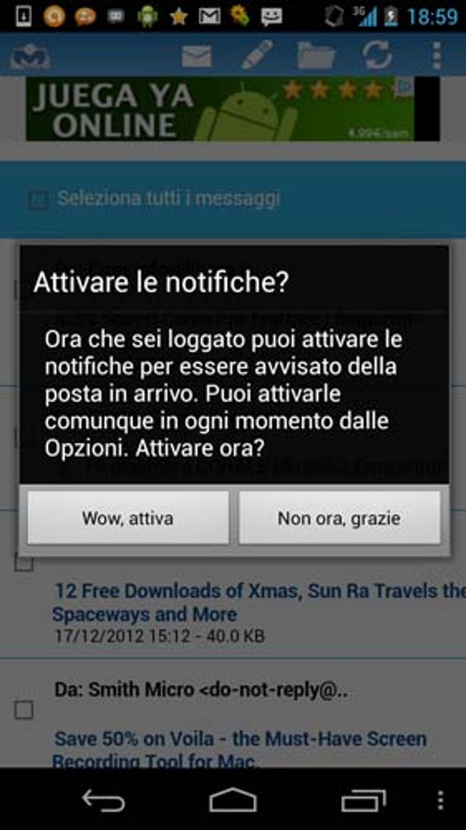 Glue Mail con Notifiche e PIN (Libero mail) Glue Mail con Notifiche e PIN (Libero mail)