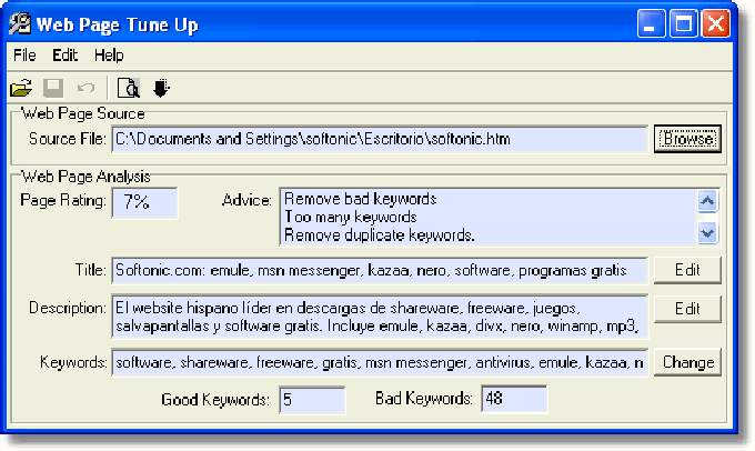 Web Page Tune Up Web Page Tune Up