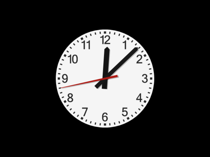 analog clock windows 10 taskbar