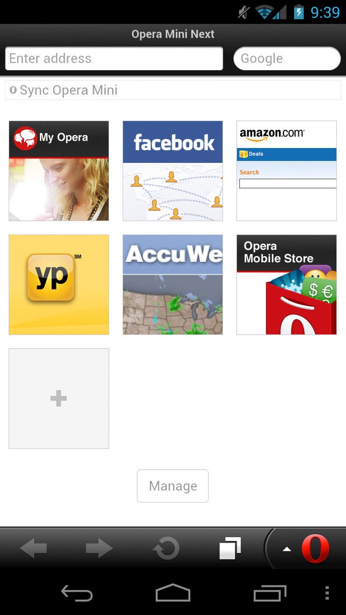 Opera Mini Next Opera Mini Next