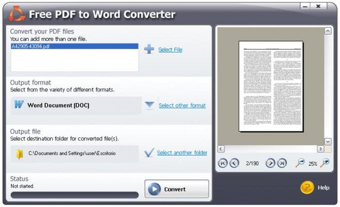 SmartSoft Free PDF to Word Converter SmartSoft Free PDF to Word Converter