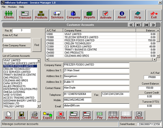 HS Invoice Manager HS Invoice Manager