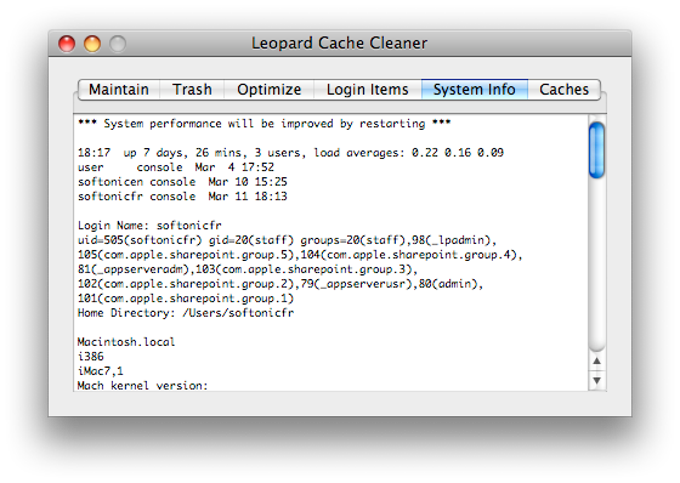 Leopard Cache Cleaner