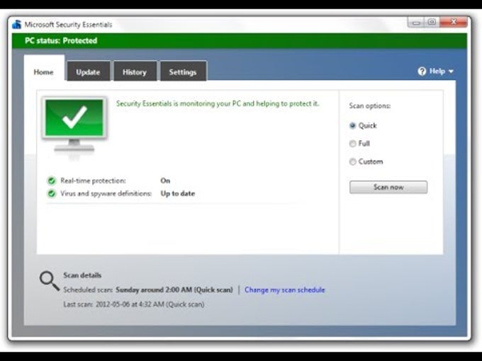 Microsoft Security Essentials voor Windows XP Microsoft Security Essentials voor Windows XP