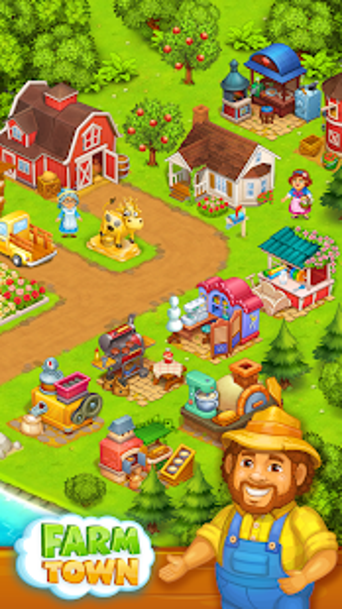 Farm Town: Happy village near small city and town APK для Android — Скачать