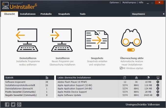 Ashampoo UnInstaller Ashampoo UnInstaller