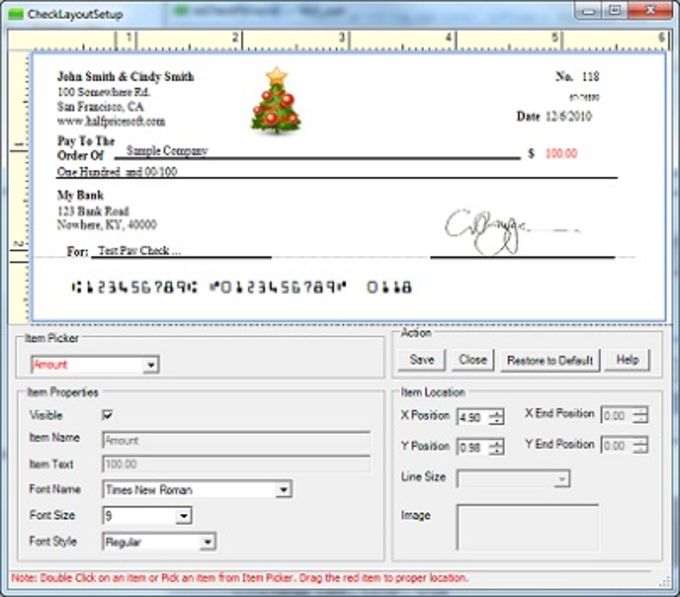 cashiers check printing software download