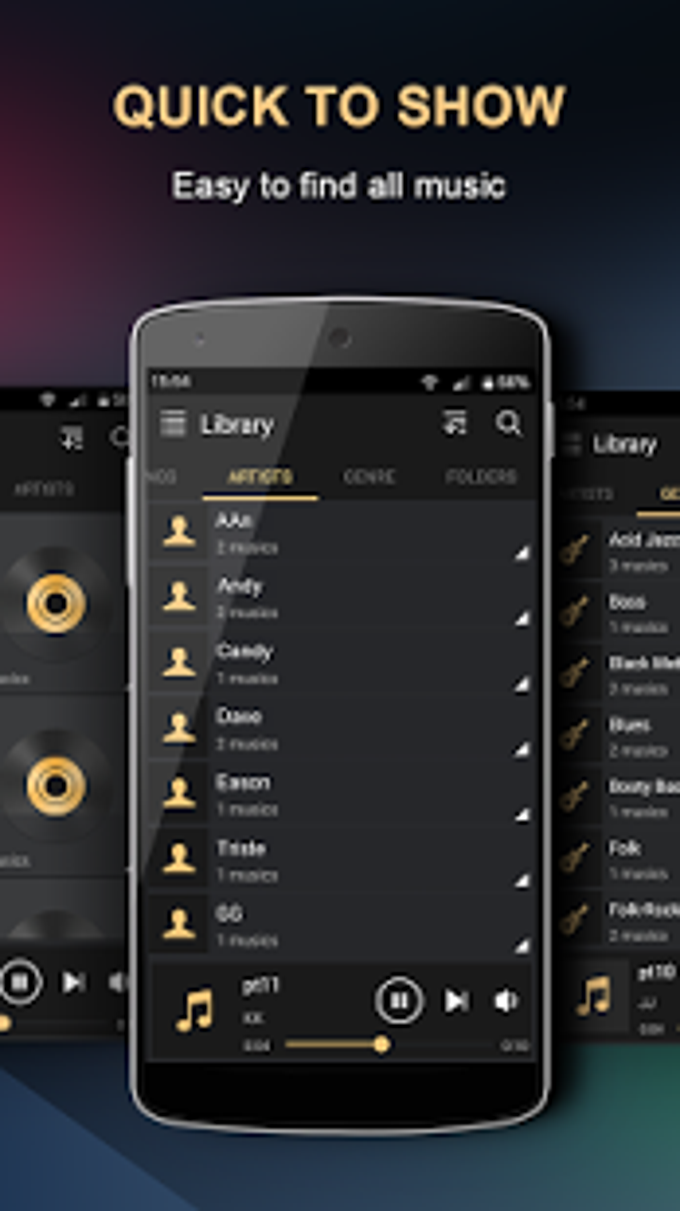 bass booster eq music player screenshot