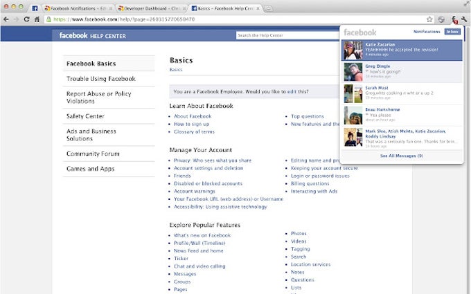 Facebook Notifications Facebook Notifications