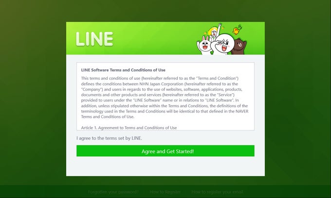 line windows download