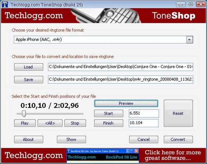 ToneShop Easy Ringtone Creator ToneShop Easy Ringtone Creator