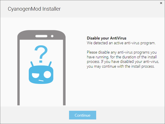 Cyanogenmod installer windows 10 не запускается