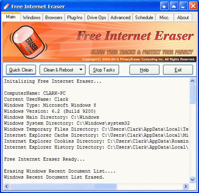 Free Internet Eraser - Download