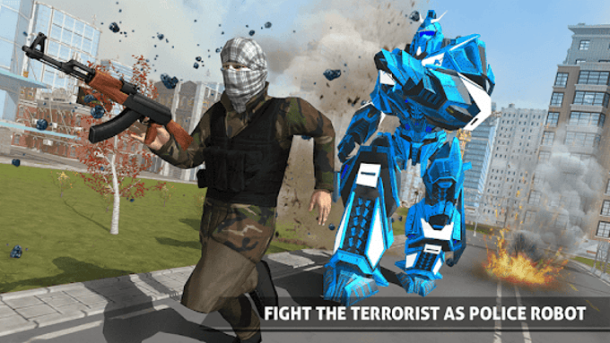 US Police Robot Car Game Police Plane Transport US Police Robot Car Game Police Plane Transport