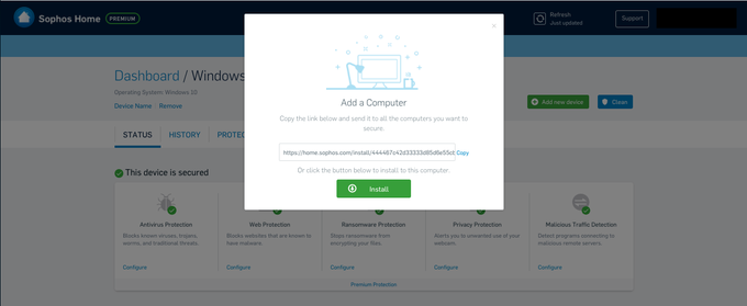 Get Sophos Home Premium Login PNG