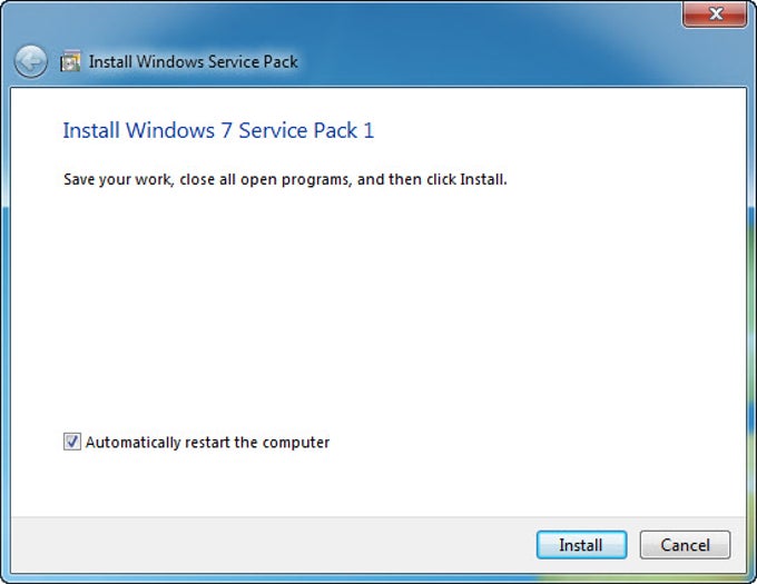 Windows 7 Service Pack 1