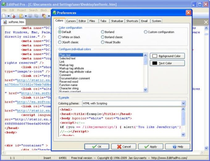 free software like editpad pro