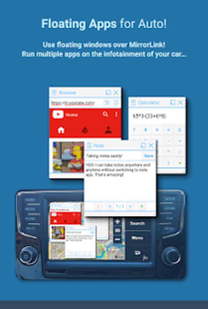 Full MirrorLink Floating Apps for Auto Full MirrorLink Floating Apps for Auto