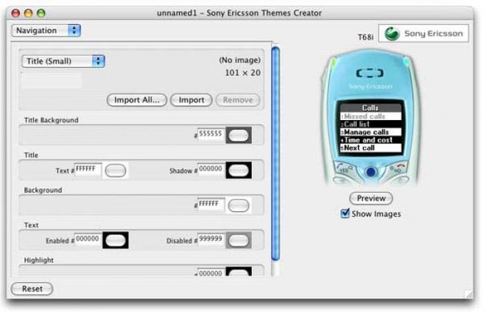 Sony Ericsson Themes Creator