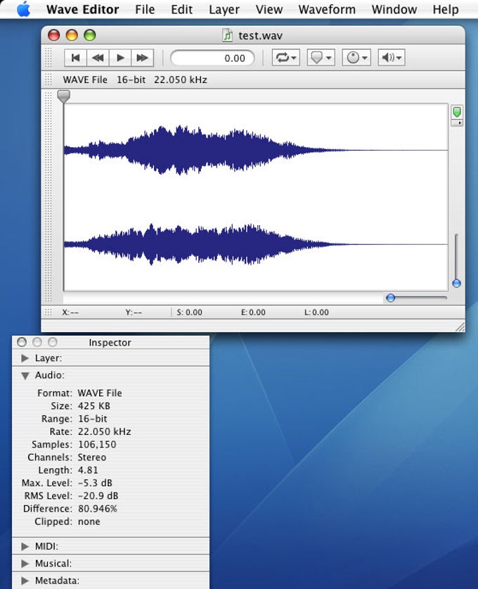 Wave Editor Wave Editor