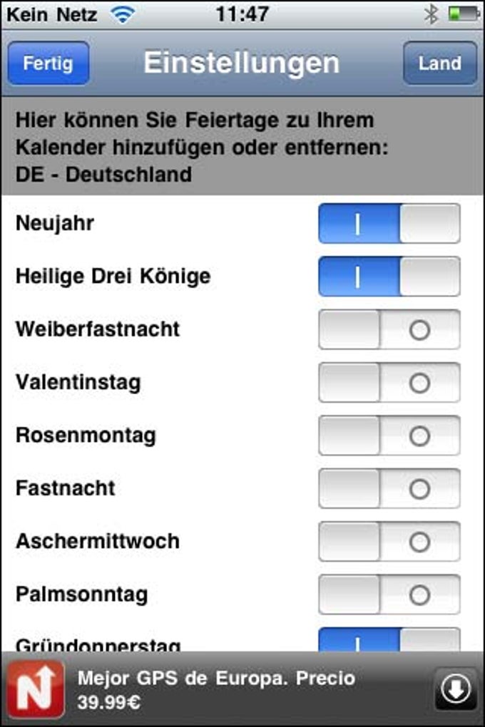 Feiertage und Schulferien Feiertage und Schulferien