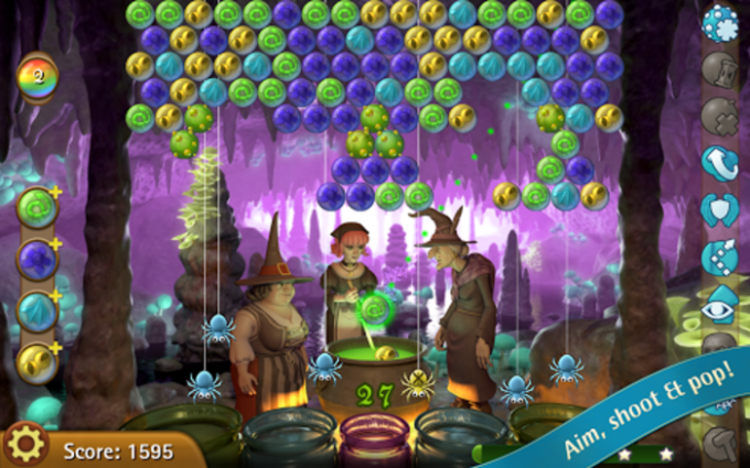 any trick to solving level 205 in bubble witch saga 3